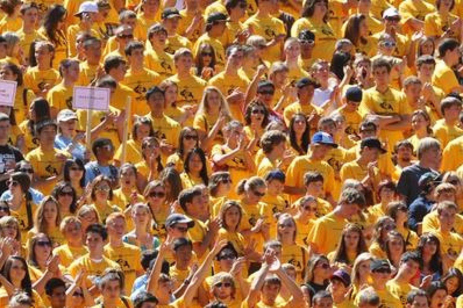 The students of CU make Boulder a feared place for visiting teams