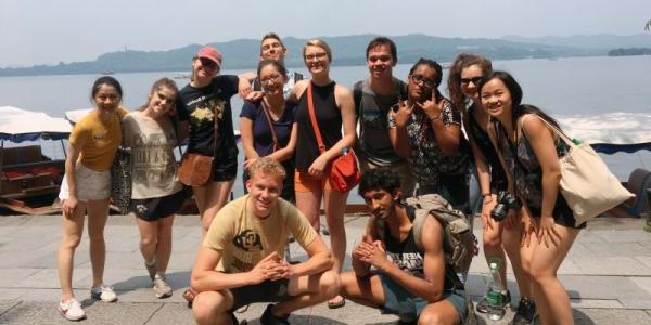 Students studying abroad